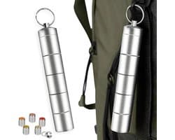 5-in-1 kruidenstrooier voor camping, mini kruidenpotjes, draagbare kruiden set voor buiten, BBQ, picknick en koken in de keuken.