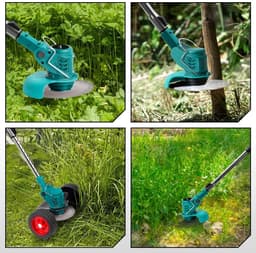 Lilac & Lily Elektrische Grasmaaier - Grastrimmer - 1500W - Krachtig & Veelzijdig - Verstelbaar - Inklapbaar - 3 Soorten Messen — thumbnail 3