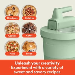 Elektrische Mixer - Keukenmachine Kom - Bakken en Klussen - 2-in-1 Hand en Stand - 35 Qt Capaciteit - Zeeglas — thumbnail 2