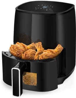 MMP® Mini airfryer - Airfryer - Airfryer klein - Zwart - ‎25cm x 30cm x 35cm — thumbnail 1