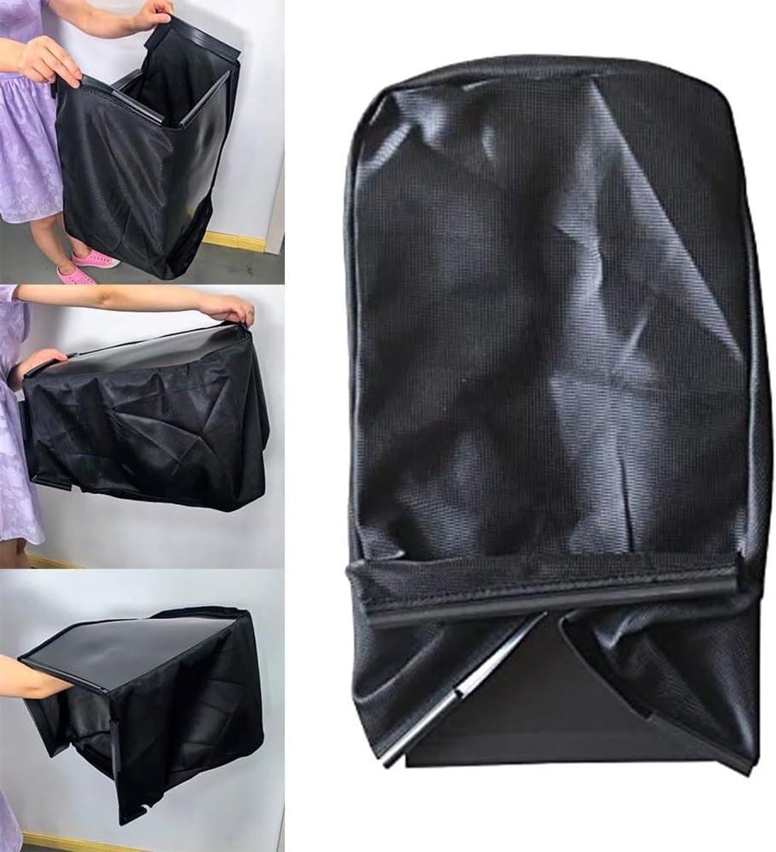 Grasopvangbak Grasmaaier - Opvangbak Gras - Gazon Onderhouden - Robuuste Constructie - 35 x 10 x 95 cm - Zwart — afbeelding 1