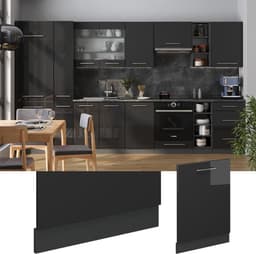 Inbouw vaatwasserpaneel 60 cm Antraciet Hoogglans voor Keukenmeubel — thumbnail 5