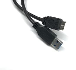 USB 3.0 Kabel - Adapterkabel Datakabel - Externe Schijf Verbinding - Snelle Dataoverdracht - 1 Meter - Zwart — thumbnail 2