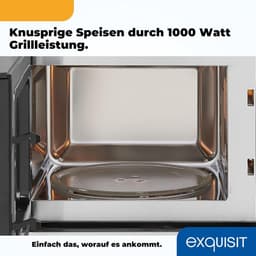 Inbouw Magnetron - Grillfunctie Oven - Snel Maaltijden Bereiden - 8 Automatische Programma's - 20 Liter Inhoud - RVS Look — thumbnail 4