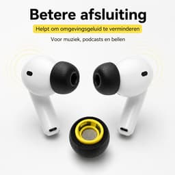 Consumerce® Memory Foam Tips Geschikt voor AirPods Pro Gen 1 & 2 - Wit - Oordopjes - Dopjes - Earphone — thumbnail 4