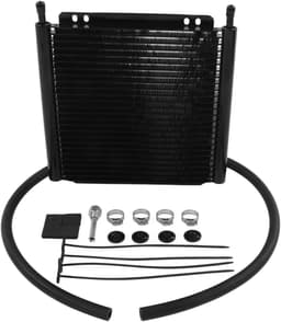 Motorolie Koeler - Transmissie Koeler - Olie Temperatuur Verlagen - 26 Rijen Aluminium - 32.5 cm Lengte - Zwart — thumbnail 1