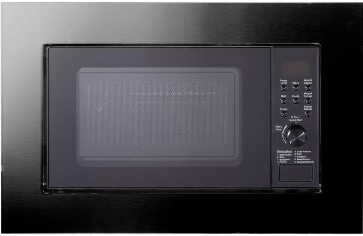 Inbouw Magnetron - Met Grill - Snel Eten - 9 Programma's - 17 Liter - Roestvrij Staal — afbeelding 1