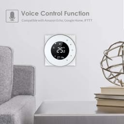 Ronde Programmeerbare Wifi Thermostaat met LCD Touchscreen voor Vloerverwarming en App Bediening — thumbnail 3