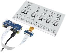 Waveshare 7.5inch E-Paper HAT Display Module, 800×480 Resolution, Supports Black/White 2 Colors, Compatible with Jetson Nano/Raspberry Pi 4B/3B+/3B/3B/2B/1B+/1A+/Zero 2W/Zero W/Zero — thumbnail 1