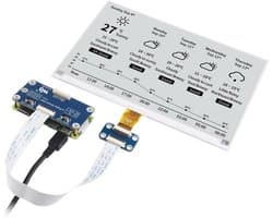 Waveshare 7.5inch E-Paper HAT Display Module, 800×480 Resolution, Supports Black/White 2 Colors, Compatible with Jetson Nano/Raspberry Pi 4B/3B+/3B/3B/2B/1B+/1A+/Zero 2W/Zero W/Zero