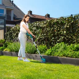 Grasmaaier Trimmer Set - Gazononderhoud Set - Tuin Onderhouden - Borstelloze Motor - 32 cm Snijbreedte - Groen — thumbnail 3