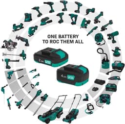 Grasmaaier - Accu maaier - Gazon Onderhoud - Borstelloze Motor - 32 cm - Groen — thumbnail 5
