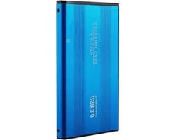 Externe Harde Schijf - Draagbare Opslag - Bestanden Opslaan - Ultra Slank Aluminium - 2 TB - Blauw