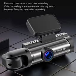 aladdien - Full HD Dashcam - 360 Graden Draaibare Lens - 3,16 Inch Scherm - Bewegingsdetectie - Achteruitrijzicht - Voor Auto - Zwarte kleur — thumbnail 2