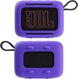 Beschermhoes geschikt voor JBL Go 5 Bluetooth Speaker - Meerdere Kleuren - Schokbestendig - Krasbestendig - Siliconen - Hoesje - Case - Bescherming - Paars — thumbnail 5