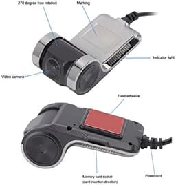 Allecto - Dash Camera - Groothoek HD - Nachtzicht - USB Auto Rijden Video Recorder - Voice Broadcast - Loop Recording - Geschikt voor Auto - Compac... — thumbnail 4
