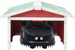 Grasmaaier Garage - Opbergbox Tuin - Bescherming Gazonmaaier - Weerbestendig Ontwerp - 72 x 87 x 50 cm — thumbnail 2