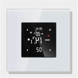 Slimme Thermostaat - Kamertemperatuurregelaar - Verwarming Regelen - Touchscreen Bediening - 16A - Wit — thumbnail 1