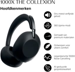 SONY 1000X THE COLLEXION Over-ear Draadloze hoofdtelefoon met Noise Cancelling Zwart — thumbnail 5