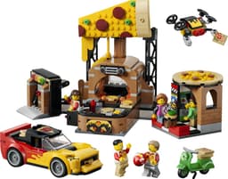 LEGO City - Pizzacentrale met voertuigen Constructiespeelgoed — thumbnail 4