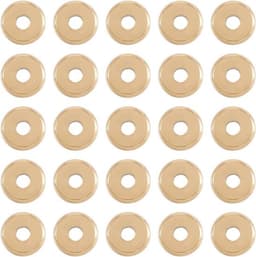 304 Roestvrijstalen Plat Ronde Afstandskralen 10mm - Set van 100 Stuks - Gouden Metalen Schijf Kralen voor Sieraden Maken — thumbnail 1