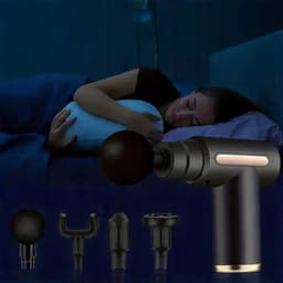 Massagepistool - Fascia Gun - LCD Display & 6 Snelheden - 4 Verwisselbare Massagekoppen - Stille Motor & Diepe Massage - 800mAh Oplaadbaar - Voor Thuis, Sport & Herstel — thumbnail 3