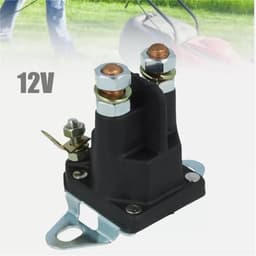 Startrelais Solenoïde - Motoronderdeel - Grasmaaier Starten - 4-polig 12V - 8x7.5x6.5 cm - Zwart — thumbnail 5