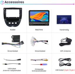 Hexinex - Autoradio - Geschikt Voor Peugeot 107 Toyota Aygo Citroen C1 2004-2014 - 2+64GB CARPLAY WIFI USB — thumbnail 3