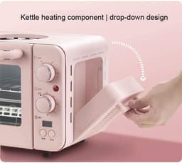 Airfryer Oven Combo - Mini Ovens - Snelle Maaltijden Bereiden - Grote Capaciteit - 12 Inch - Roze — thumbnail 4