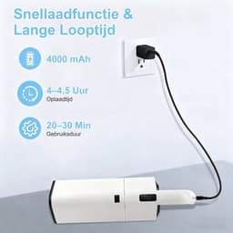 12V Auto Stofzuiger – Draadloze 120W Krachtige Auto Stofzuiger – Nat en Droog Handstofzuiger voor Auto en Thuis — thumbnail 3