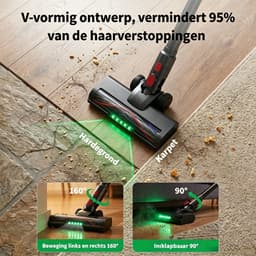 Prasky P1MAX - Steelstofzuiger Draadloos - 65000Pa - 50 Minuten - Afneembare Batterij - Geluidsniveau 70 dB — thumbnail 4