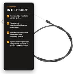 Dailygoods- Tractiekabel Geschikt voor Fuxtec FX RM-serie - Motorbedieningskabel - Aandrijfkabel - Duurzaam ABS-materiaal - Slijtvast - Onberispelijke precisie — thumbnail 2