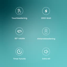 AirKing Torenventilator 117cm - Kolomventilator met Afstandsbediening - Ventilator staand met Timer - 3 Snelheidsstanden - Oscillatie & Dimbaar LED Scherm - Energiezuinig - Koelventilator voor Kamer - Zwart — thumbnail 3