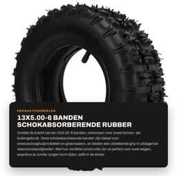 Dailygoods- Grasmaaier Banden Schokabsorberend - Binnen- en Buitenbanden - Verdikte Band - Antislip Textuur - Duurzaam Butylrubber - Uitstekende Afdichtingsprestaties — thumbnail 5