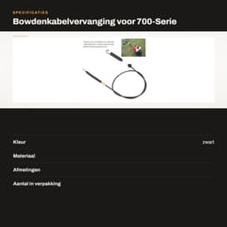 Dailygoods- Grasmaaier Bowdenkabelvervanging - Duurzaam - Eenvoudige Installatie - Compatibel met 746-04173D/E - Betrouwbare keuze - Verbeterde prestaties - Maaiersnoer — thumbnail 3