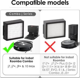 Bramokava® 6x HEPA Filter – ALLEEN geschikt voor iRobot Roomba COMBO j7+ / COMBO j9+ / 10 Max – NIET voor gewone j7+ / j9+ Robotstofzuiger — thumbnail 3
