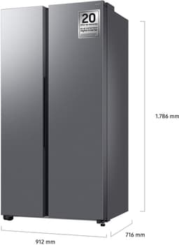 Samsung Series 7 RS70F65QET amerikaanse koelkast Vrijstaand 659 l Roestvrijstaal — thumbnail 4