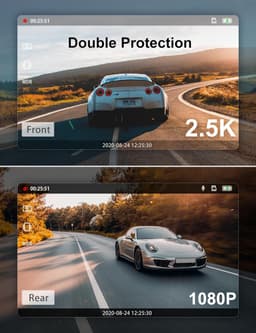 Dashcam voor Auto - Dual - Camerabewaking - Full HD - Zwart — thumbnail 4