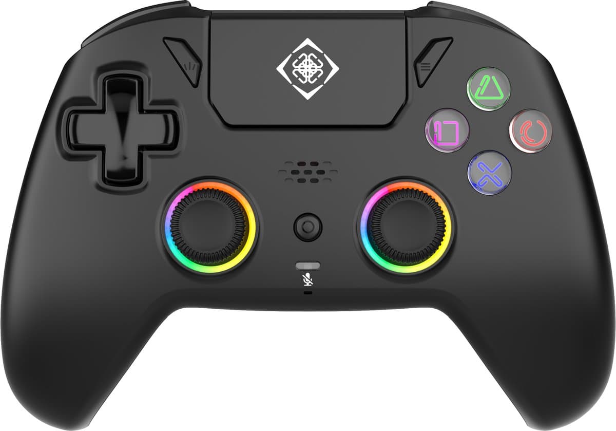 Deltaco Gaming PS5 Pro Draadloze Controller - Hall Effect - Macroknoppen - RGB - PS5/PC/Android/iOS — afbeelding 1