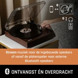 Lenco Platenspeler met Bluetooth - Twee ingebouwde Speakers en AT3600L Cartridge - LS-15WD - Hout — thumbnail 2