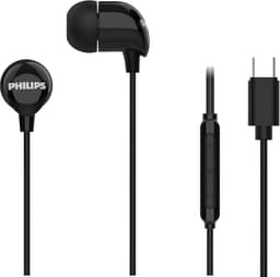 Philips oordopjes met draad - USB-C - Remote met microfoon - zwart — thumbnail 1