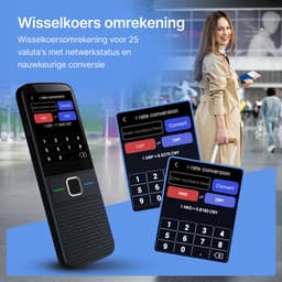 BALORS® Vertaalcomputer - Vertaal Apparaat - Slimme Vertaler - Draagbare Vertaler - Vertaalcomputer Met Spraak - Vertaalcomputer Offline - Vertaalapparaat Translator - 137+ Talen - Zwart — thumbnail 3