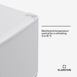 Klarstein koelkast, mini koelkast met glazen deur, 44L mini-koelkast voor drankjes, snacks & cosmetica, koelkast klein & geruisloos, regelbare schappen, kleine skincare koelkast huidverzorgingsproducten medicijnen — thumbnail 3