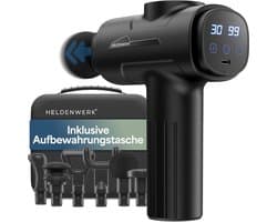 Massagepistool met 6 massagekoppen, 30 snelheden en USB-C-aansluiting voor diepere spiermassage