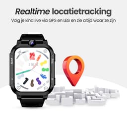 Trakidz Smartwatch kinderen - Jongen & meisje - Kinderhorloge - Gps - Horloge kids - zwart — thumbnail 4