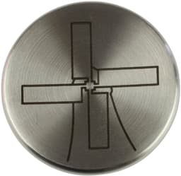 The Windmill Dekselknop 5 Cm Rvs 105 Gram Zilver — thumbnail 2