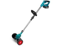 Grasmaaier - Grastrimmer Elektrische Grastrimmer – Elektrische Grasmaaier – 2 Batterijen – EU Stekker – 1500W – 125mm Snijblad – Voor Gazon – Onkruid – Tuin – Snoeien – Compact – Lichtgewicht – Telescopisch – Oplader Inbegrepen