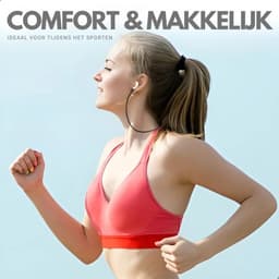 Ainy - Sport band zwart geschikt voor Apple Airpods 1 / 2 / 3 / 4 / Pro 1 & Pro 2 | Siliconen strap cord voor draadloze oordopjes | 50 cm lang kabel — thumbnail 2
