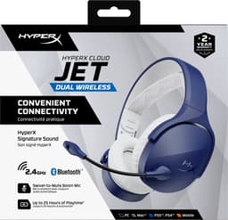 HYPERX Cloud Jet Dual Over-ear Draadloze gaming-headset Blauw wit — thumbnail 5