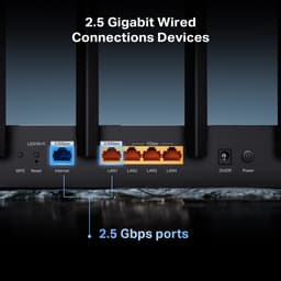 TP-Link Archer BE400 draadloze router 2,5 gigabit ethernet dual-band (2,4 GHz / 5 GHz) zwart — thumbnail 3
